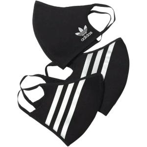 imageAdidas Originals Standard Face Covers 3PackBlackWhiteblack