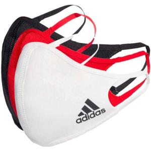 imageAdidas Originals Standard Face Covers 3PackCore BlackWhiteRedMulticolored