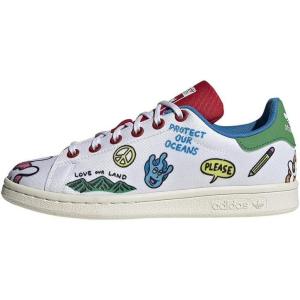 imageadidas Boys Stan Smith End Plastic Waste SneakersWhiteGreenScarlet