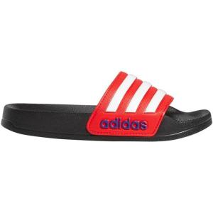 imageadidas Kids Adilette Shower SlideBlackWhiteVivid Red