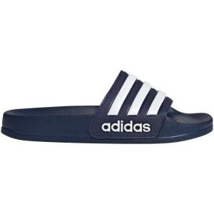 imageadidas Kids Adilette Shower SlideDark BlueWhiteDark Blue