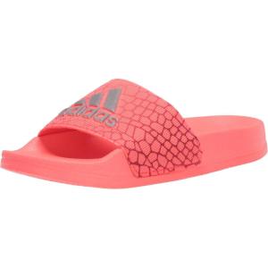 imageadidas Kids Adilette Shower SlideSignal PinkSilver MetallicPink Tint