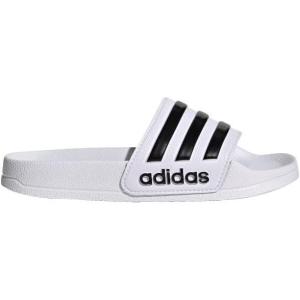 imageadidas Kids Adilette Shower SlideWhiteBlackBlack