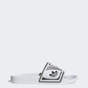 imageadidas Mens Adilette Slide SandalCloud WhiteChalk WhiteCore Black