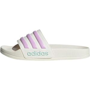 imageadidas Mens Adilette Slide SandalOff White Bliss Lilac Halo Mint