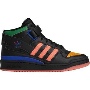 imageadidas Mens Forum Mid SneakerCore BlackCore BlackBold Blue