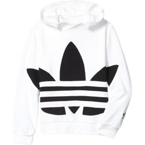 imageadidas Originals Kids Big Trefoil HoodieWhiteBlack