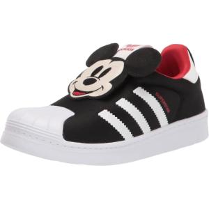 imageadidas Originals Mens Superstar Classic Low Top Sneaker ShoeBlackWhiteVivid Red