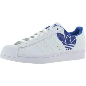 imageadidas Originals Mens Superstar Classic Low Top Sneaker ShoeCloud WhiteCloud WhiteRoyal Bluewhite