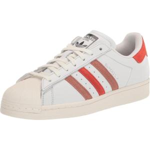 imageadidas Originals Mens Superstar Classic Low Top Sneaker ShoeCrystal WhitePreloved RedClay Strata
