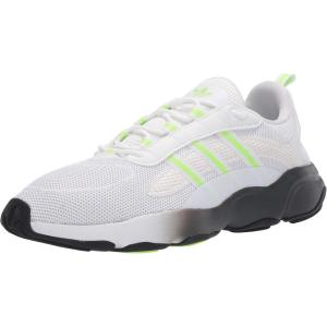 imageadidas UnisexChild Haiwee C SneakerFtwr WhiteSignal GreenCore Black