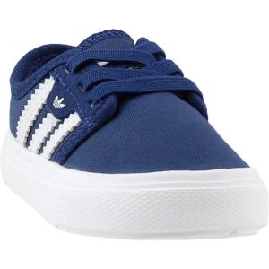 imageadidas UnisexChild Seeley Running ShoeMystery BlueMystery BlueWhite