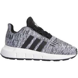 imageadidas UnisexChild Swift Running ShoeWhiteBlackBlack