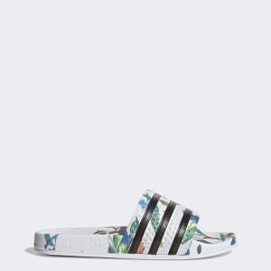 imageadidas Womens Adilette Slide SandalWhiteCore BlackWhite