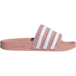 imageadidas Womens Adilette Slide SandalWonder MauveWhiteWonder Mauve