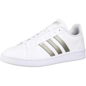 imageadidas Womens Grand Court SneakerWhitePlatinum MetallicWhite