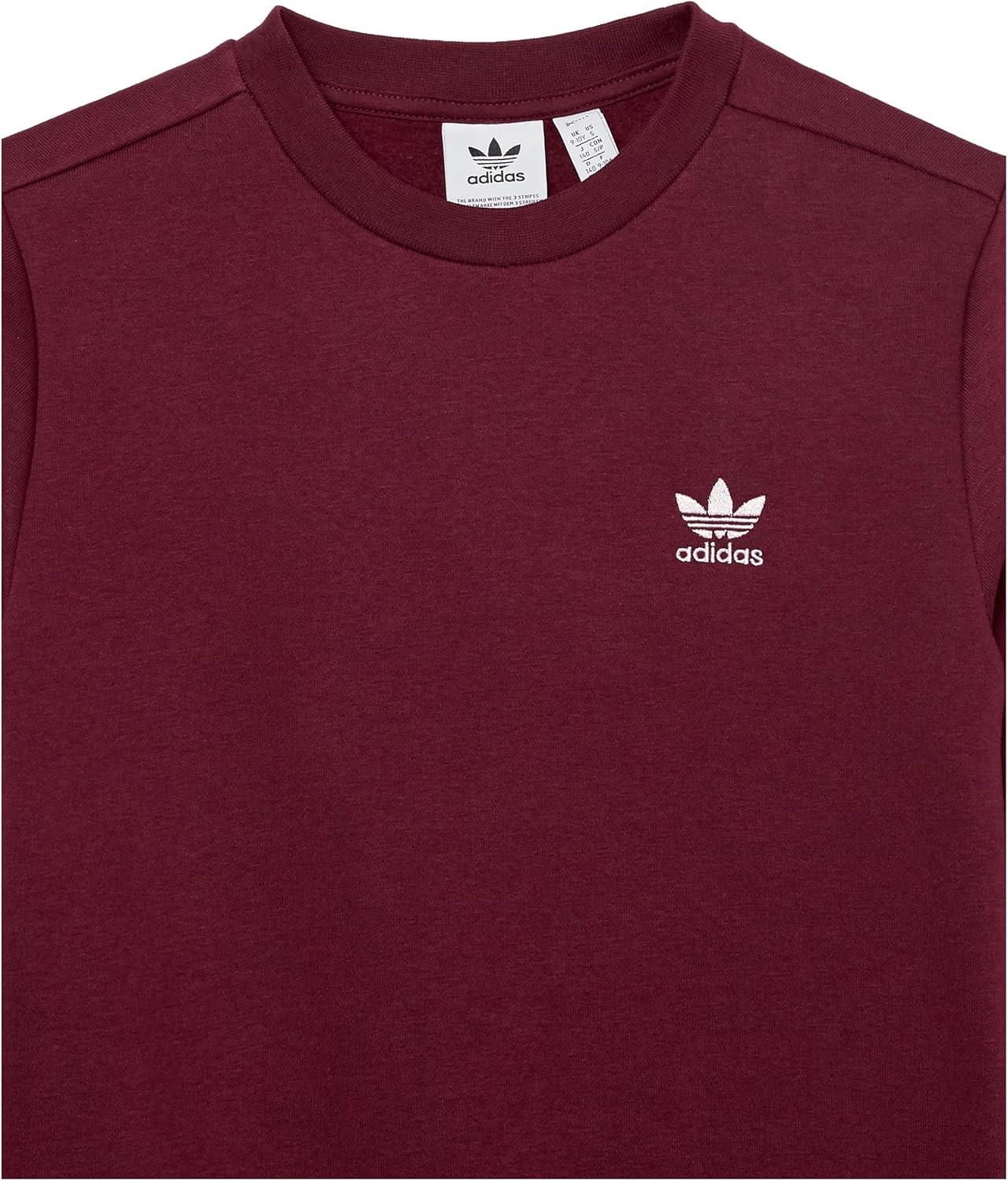 imageadidas Originals Kids Adicolor Crew SweatshirtMaroonClear Pink