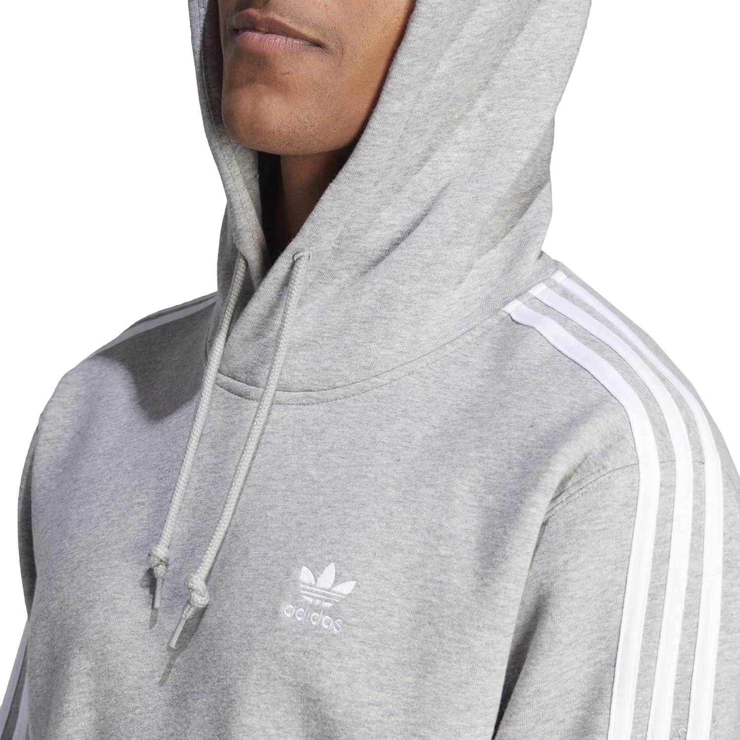 imageadidas Originals Mens Adicolor Classics 3Stripes HoodieMedium Grey Heather