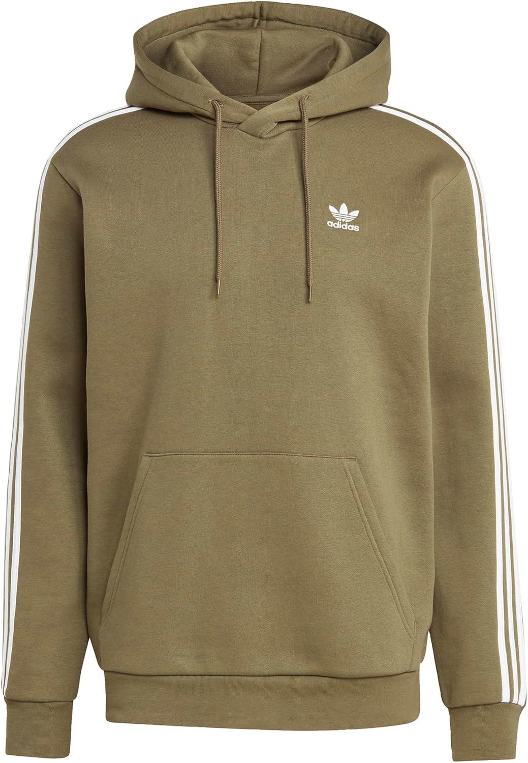 imageadidas Originals Mens Adicolor Classics 3Stripes HoodieOlive Strata