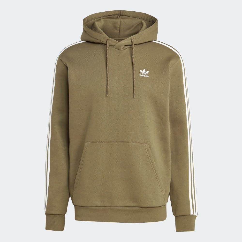 imageadidas Originals Mens Adicolor Classics 3Stripes HoodieOlive Strata