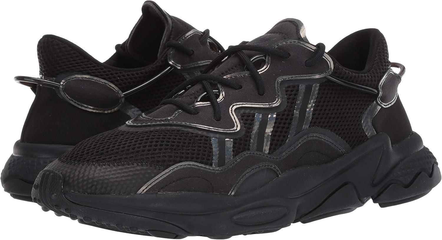 imageadidas Originals Mens Ozweego SneakerBlackBlackWhite