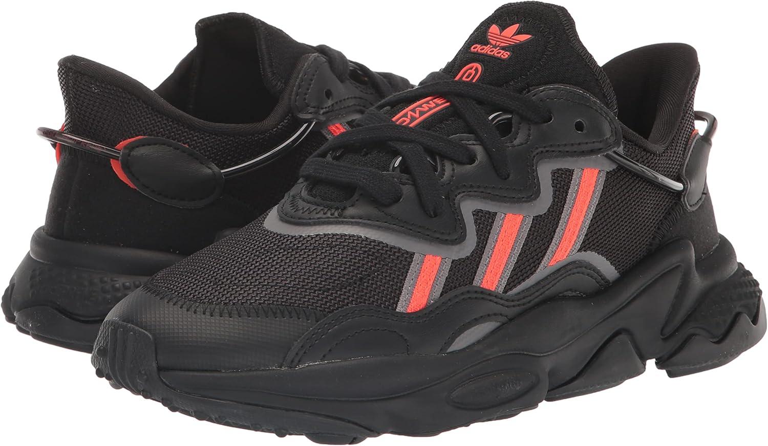 imageadidas Originals Mens Ozweego SneakerBlackSolar RedGrey
