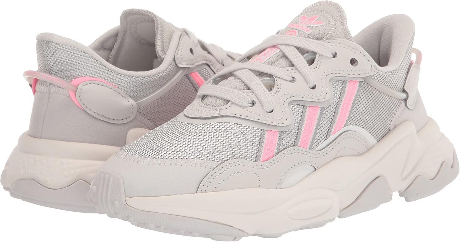 imageadidas Originals Mens Ozweego SneakerGreyCrystal WhiteBeam Pink