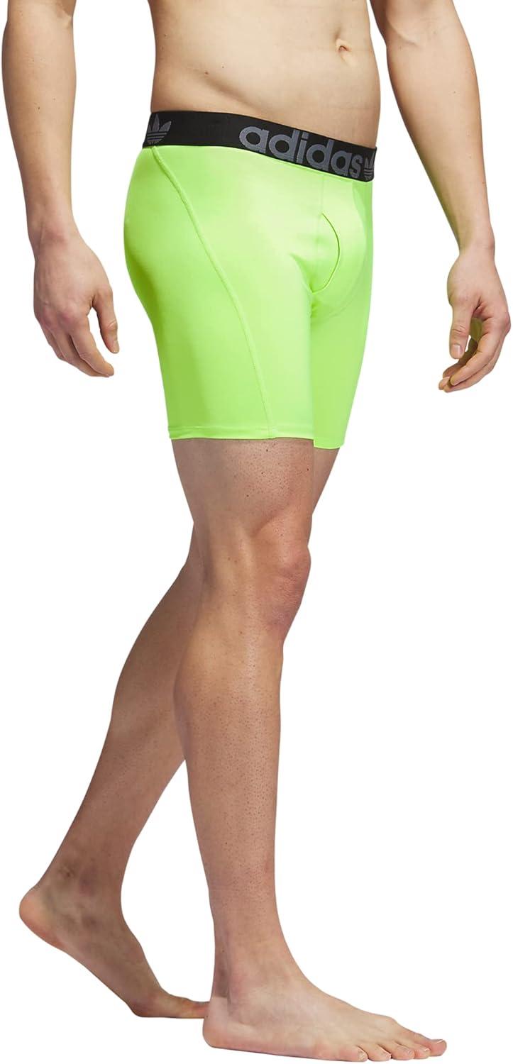 imageadidas Originals Mens Trefoil Athletic Comfort Fit Boxer Brief Underwear 2PackLucid PinkBlackLucid Lemon Yellow