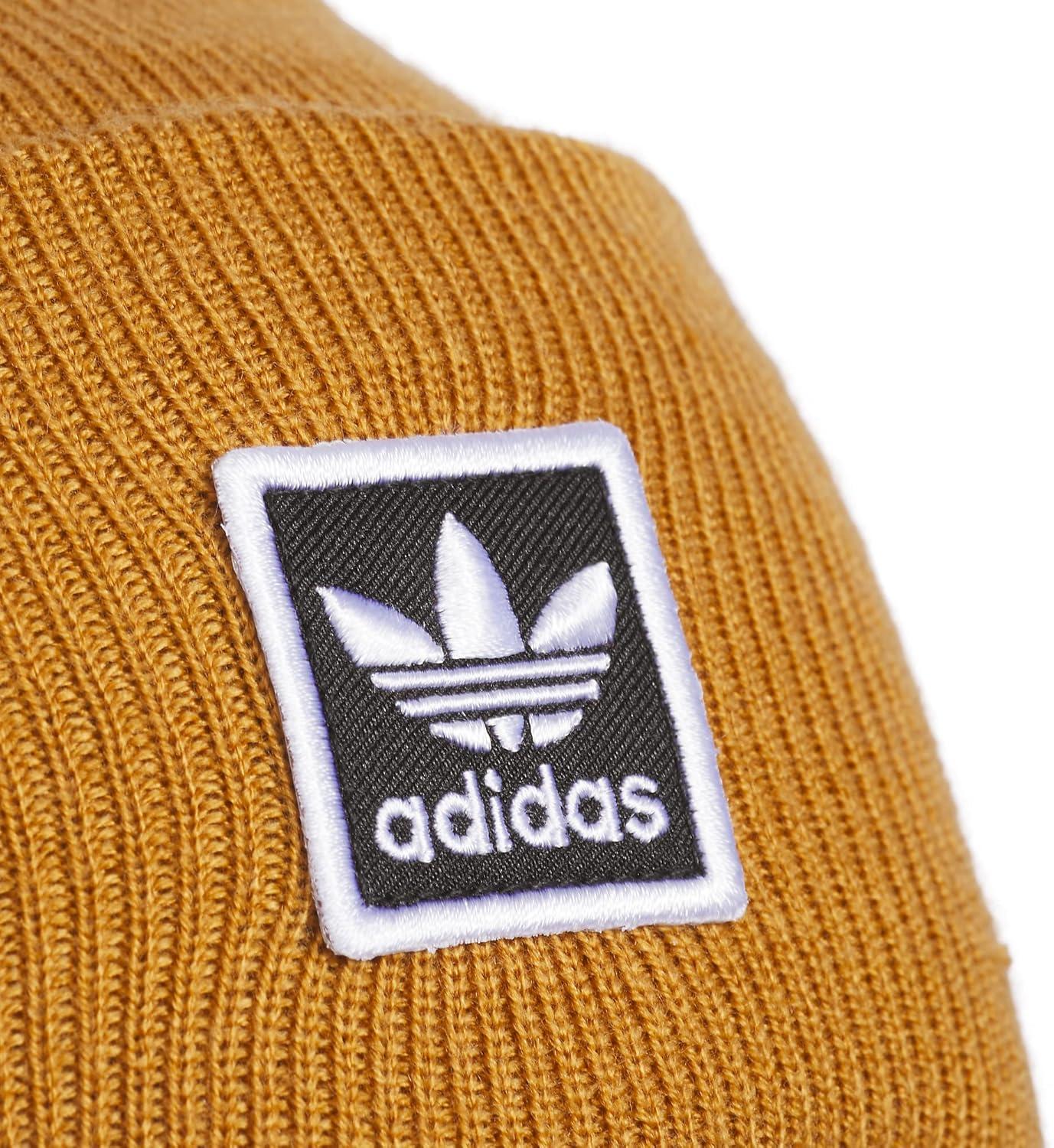 imageadidas Originals Tall Utility Cuff BeanieMesa BrownBlackWhite 23