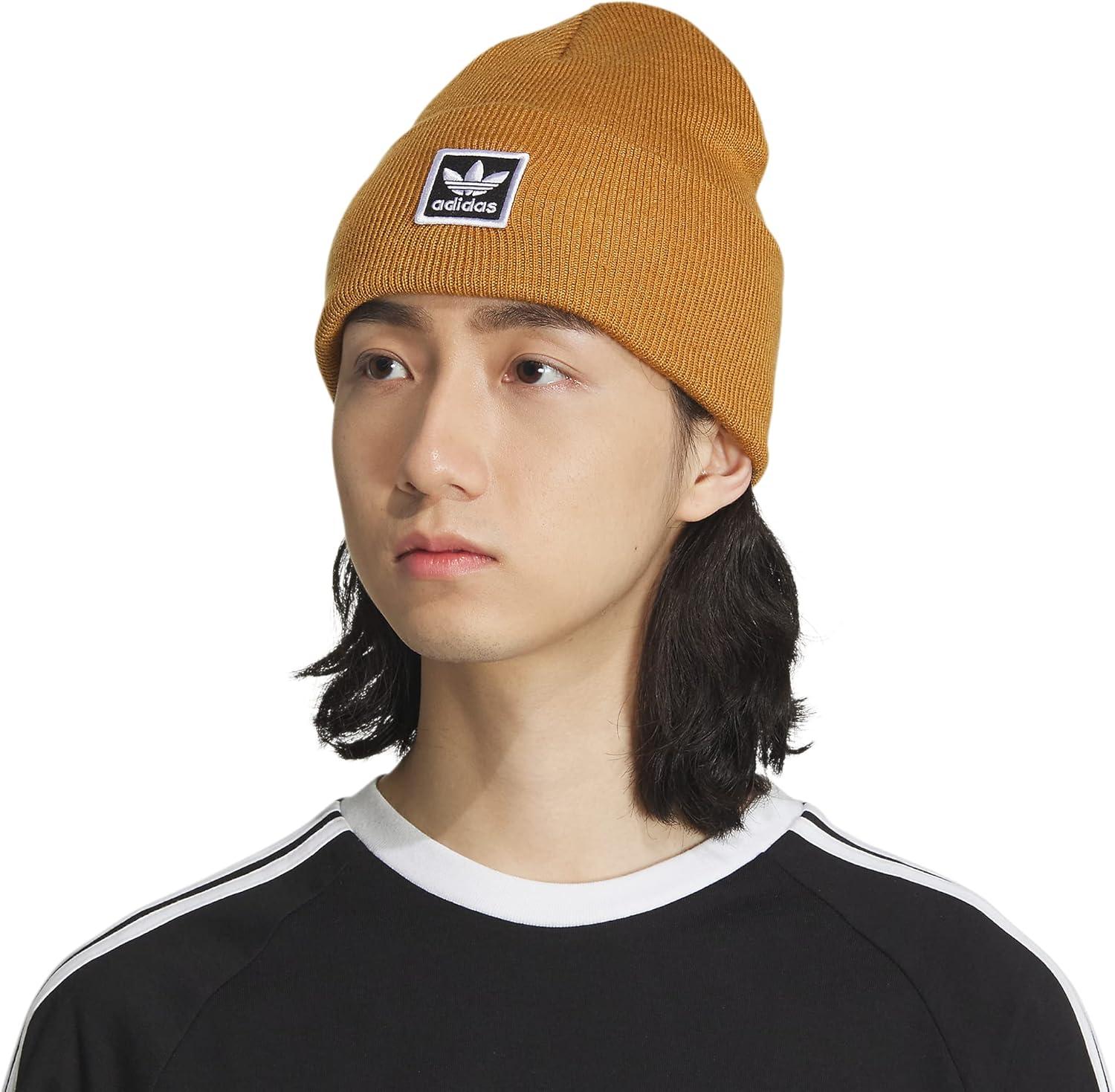 imageadidas Originals Tall Utility Cuff BeanieMesa BrownBlackWhite 23