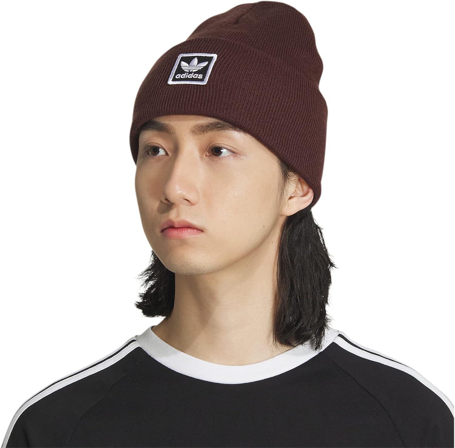 imageadidas Originals Tall Utility Cuff BeanieShadow Brown