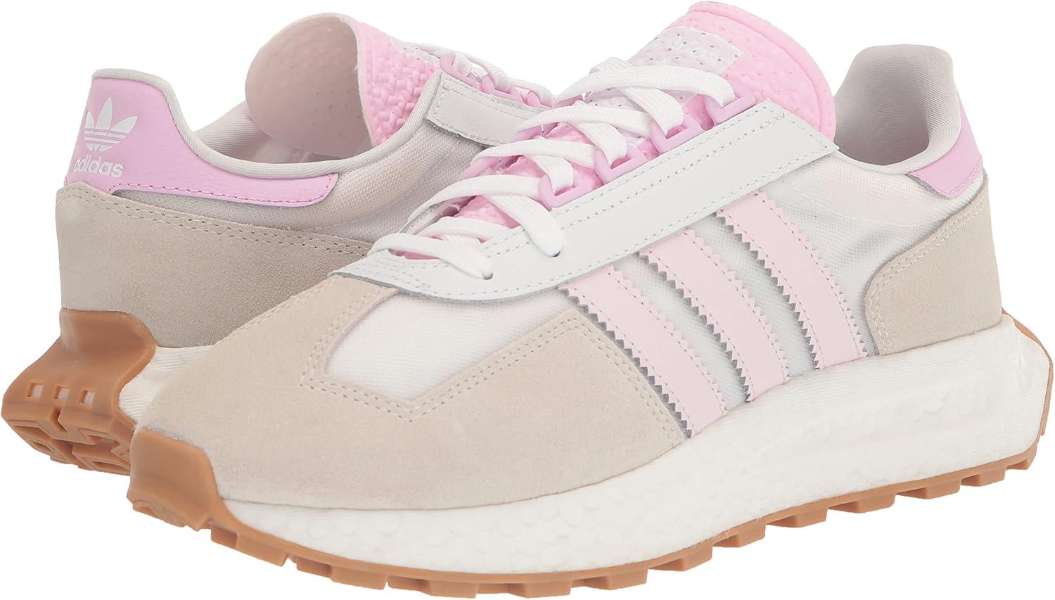 imageadidas Originals Womens Retropy E5 SneakerWhiteAlmost PinkBliss Lilac
