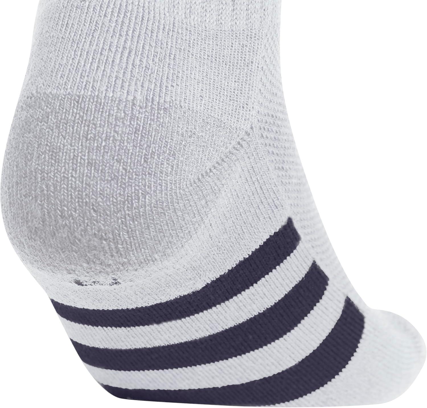 imageadidas Unisex Youth Athletic Cushioned 6Pack Crew Socks Kids for Sports Durable ampamp BreathableCool Light HeatherCollegiate NavySemi Lucid Blue