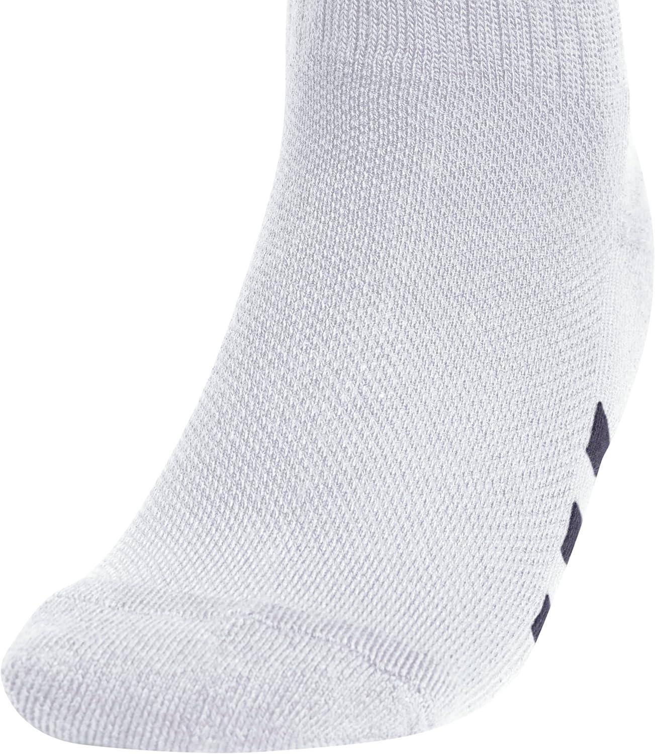 imageadidas Unisex Youth Athletic Cushioned 6Pack Crew Socks Kids for Sports Durable ampamp BreathableCool Light HeatherCollegiate NavySemi Lucid Blue