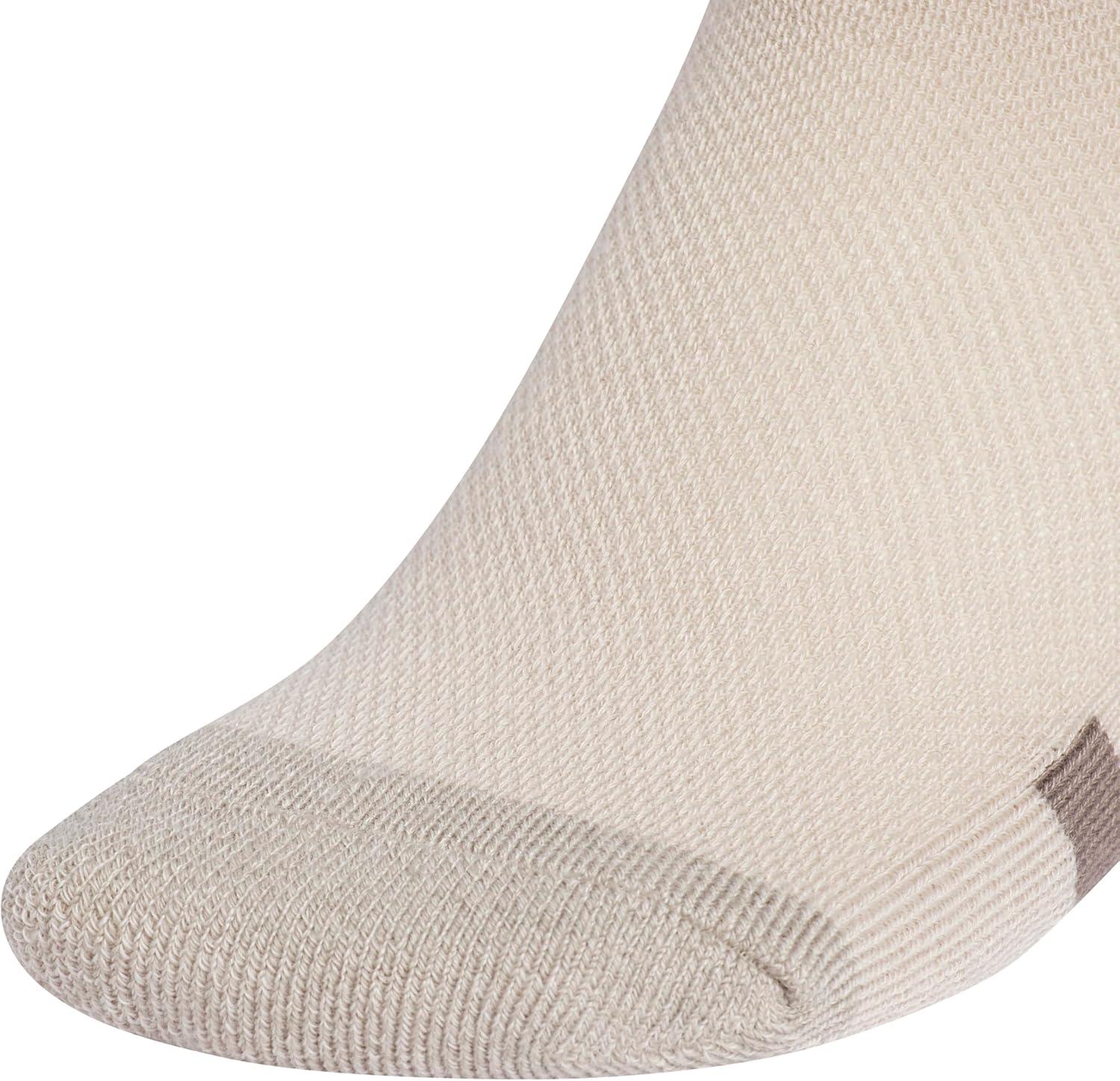 imageadidas Unisex Youth Athletic Cushioned 6Pack Crew Socks Kids for Sports Durable ampamp BreathableWonder BeigeCool Light HeatherEarth Strata Brown