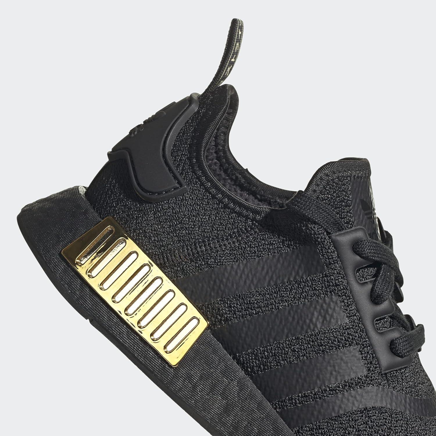 imageadidas Womens NMD R1 ShoeBlackBlackGold Metallic