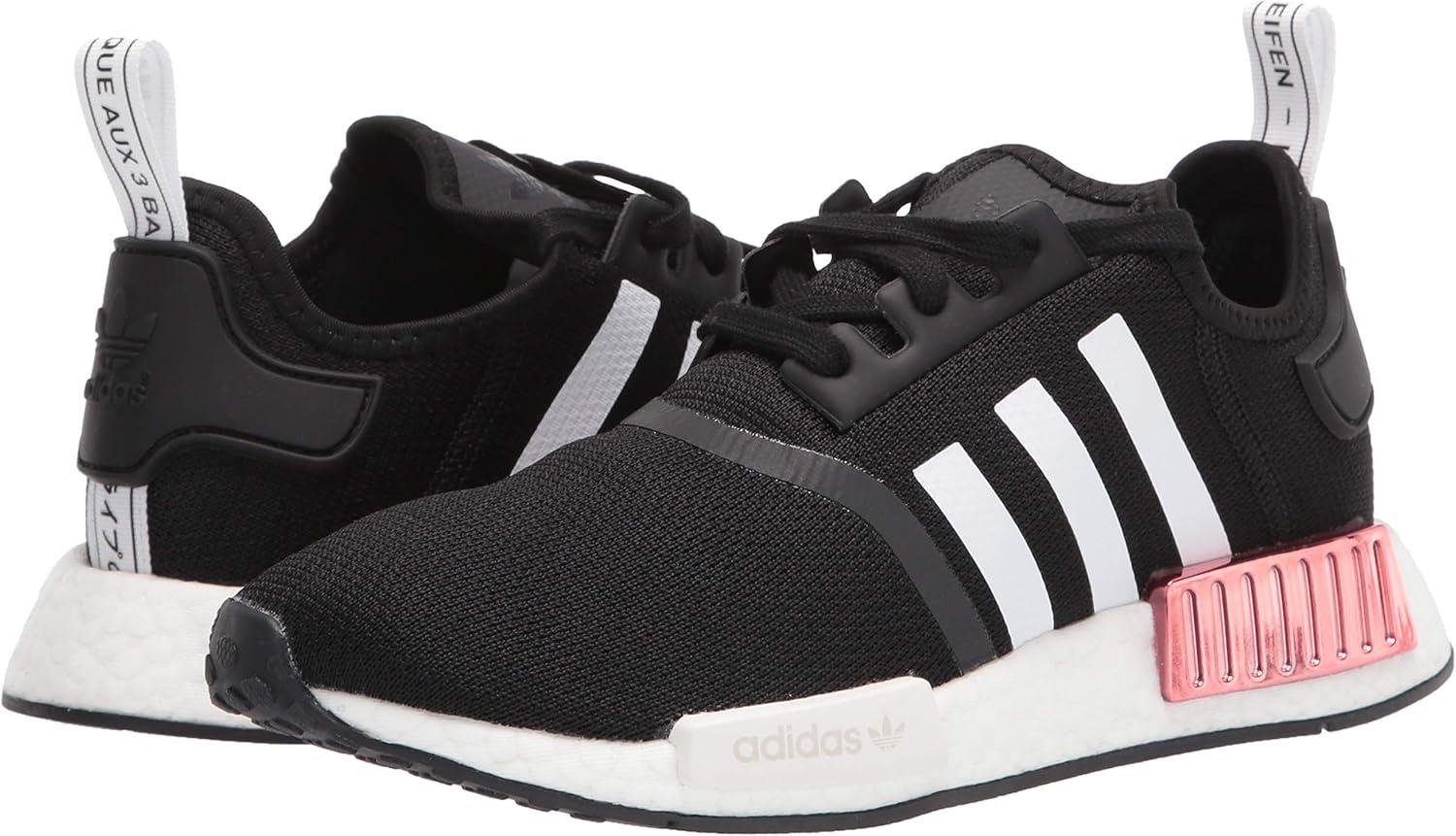 imageadidas Womens NMD R1 ShoeBlackWhiteHazy Rose