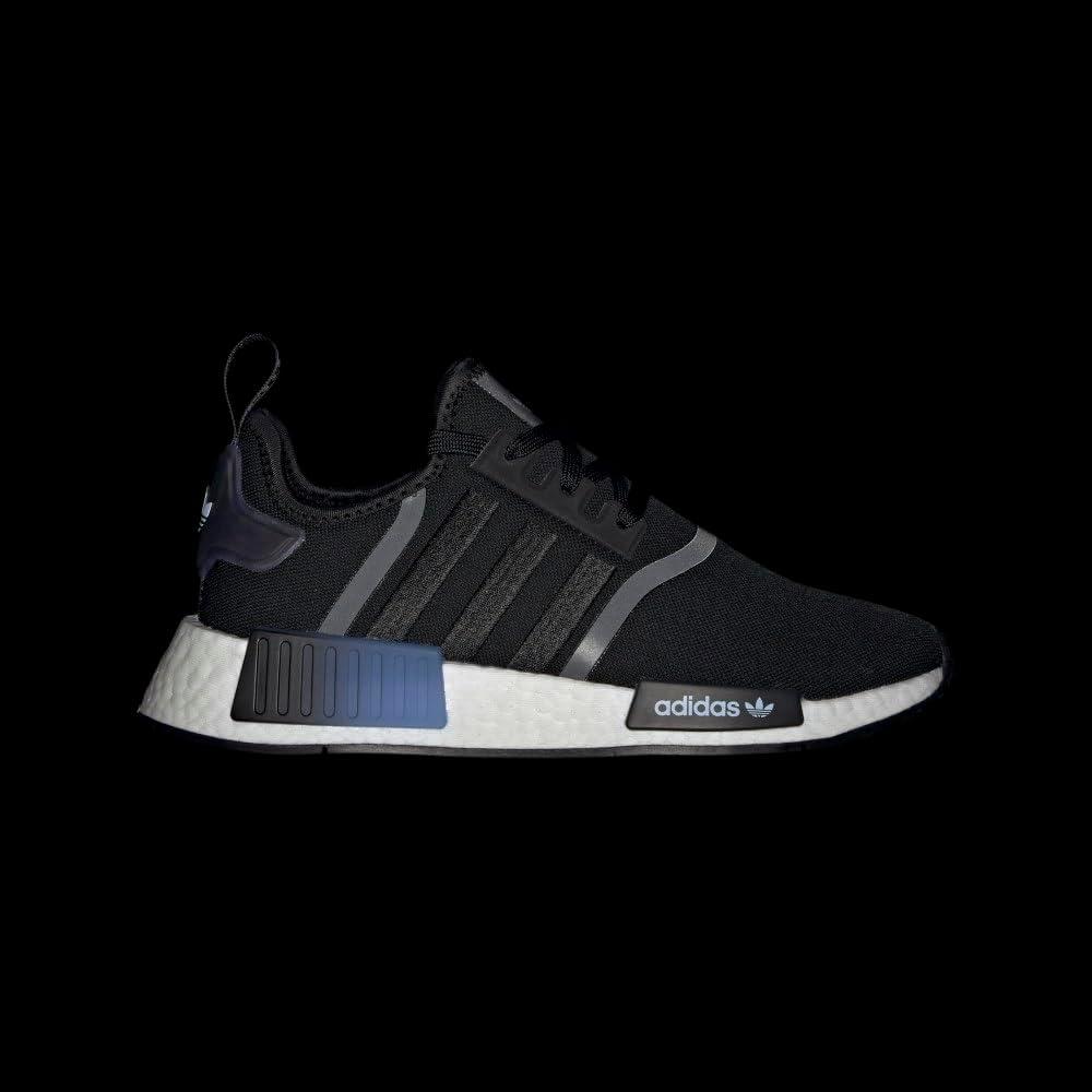 imageadidas Womens NMDr1 SneakerBlackWhiteBlue Dawn