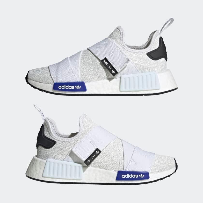 imageadidas Womens NMDr1 SneakerWhiteLucid BlueBlack