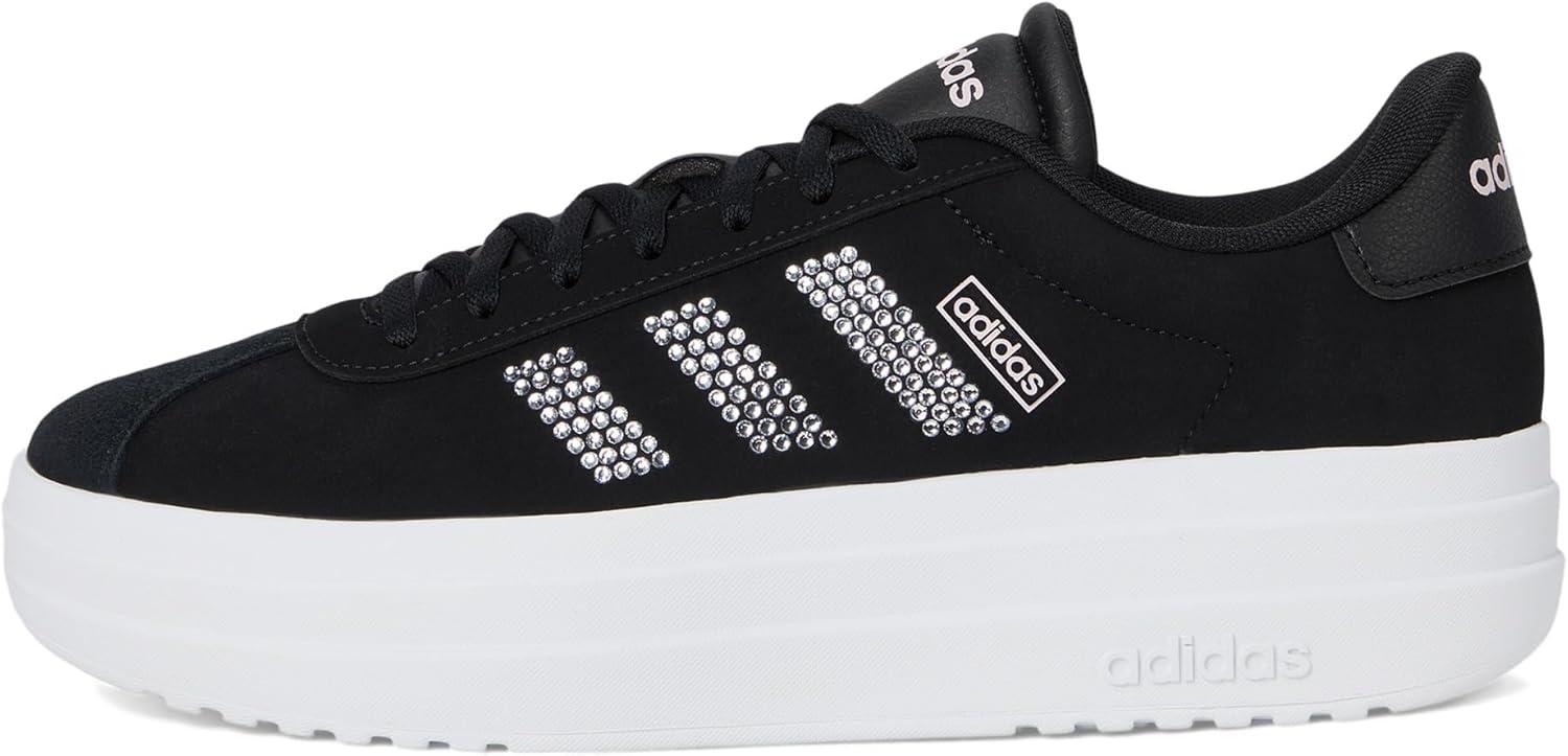 imageadidas Womens VL Court 30 SneakerBlackWhiteClear Pink