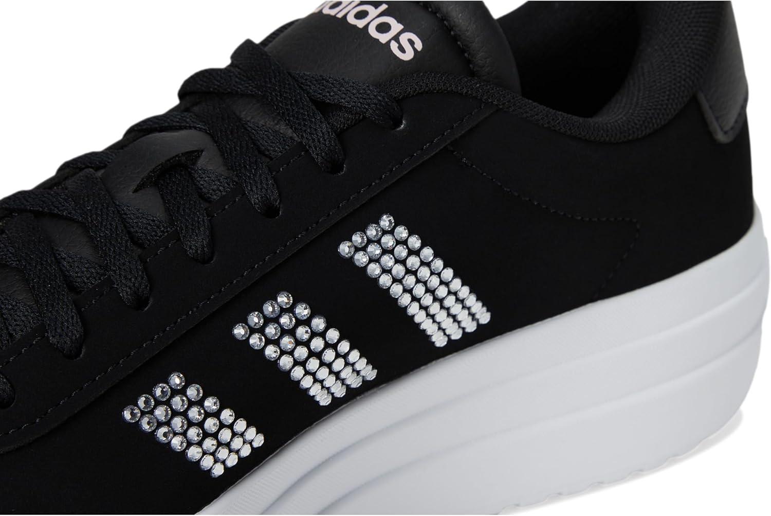 imageadidas Womens VL Court 30 SneakerBlackWhiteClear Pink