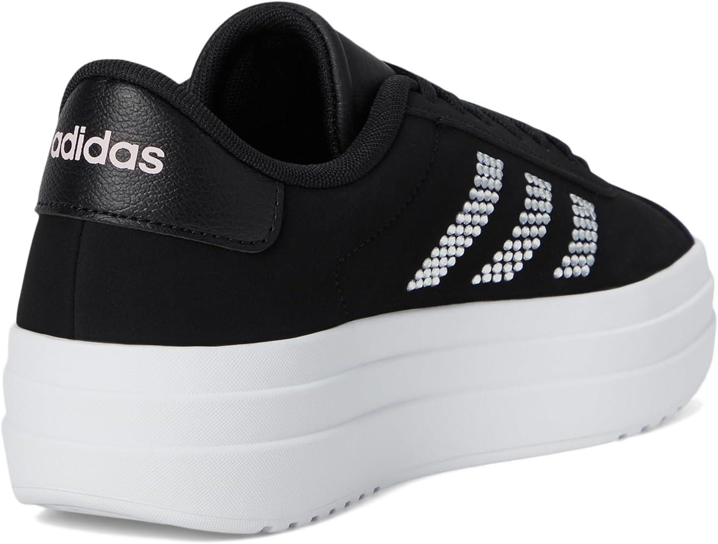 imageadidas Womens VL Court 30 SneakerBlackWhiteClear Pink