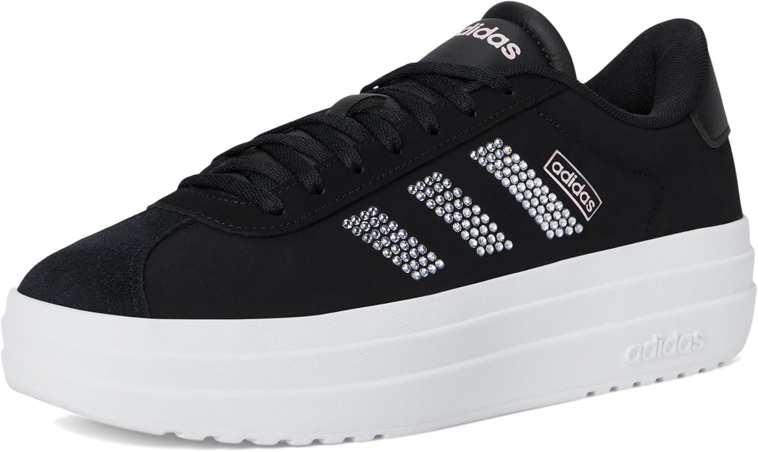 imageadidas Womens VL Court 30 SneakerBlackWhiteClear Pink