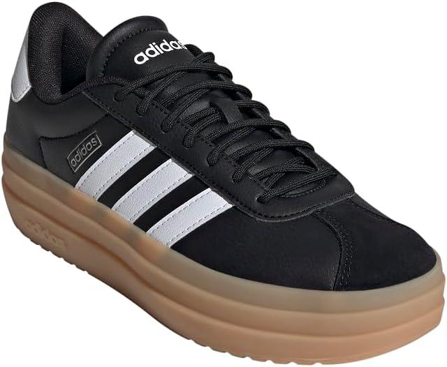 imageadidas Womens VL Court 30 SneakerBlackWhiteCyber Metallic