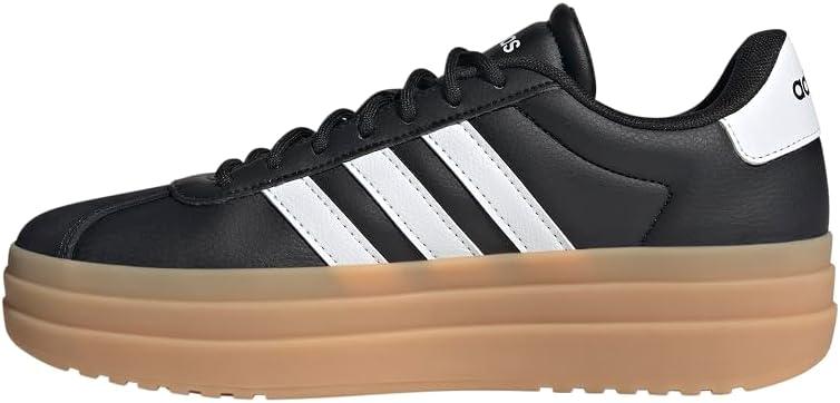 imageadidas Womens VL Court 30 SneakerBlackWhiteCyber Metallic