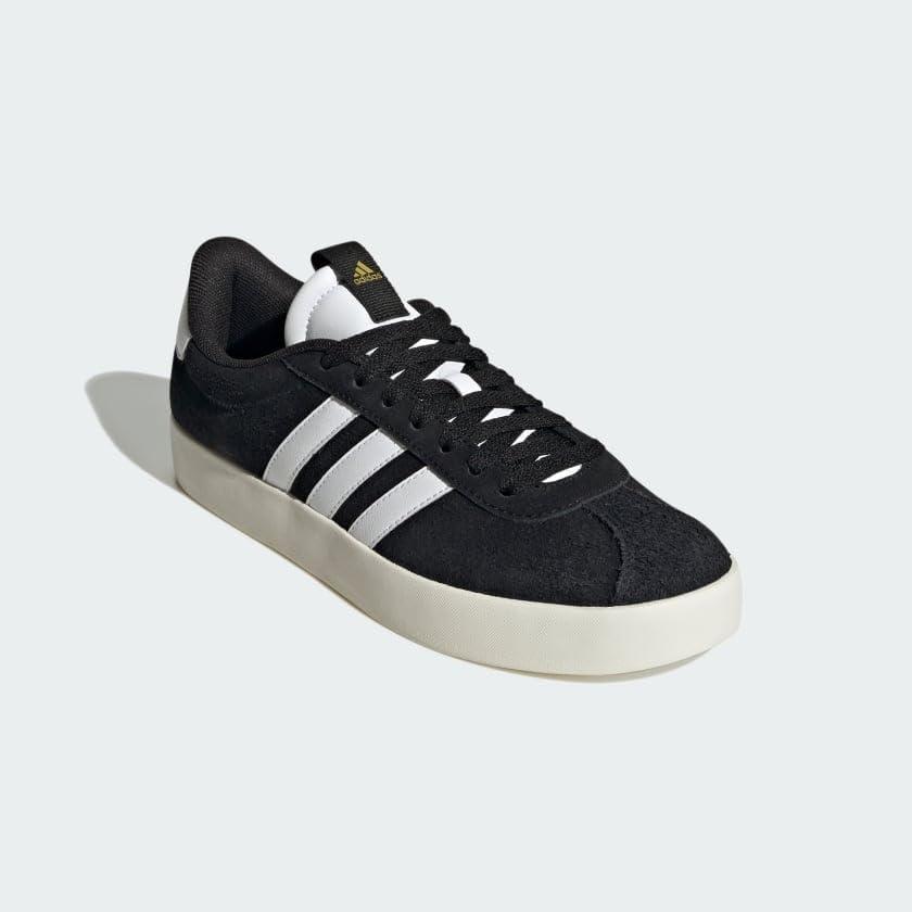 imageadidas Womens VL Court 30 SneakerBlackWhiteGold Metallic