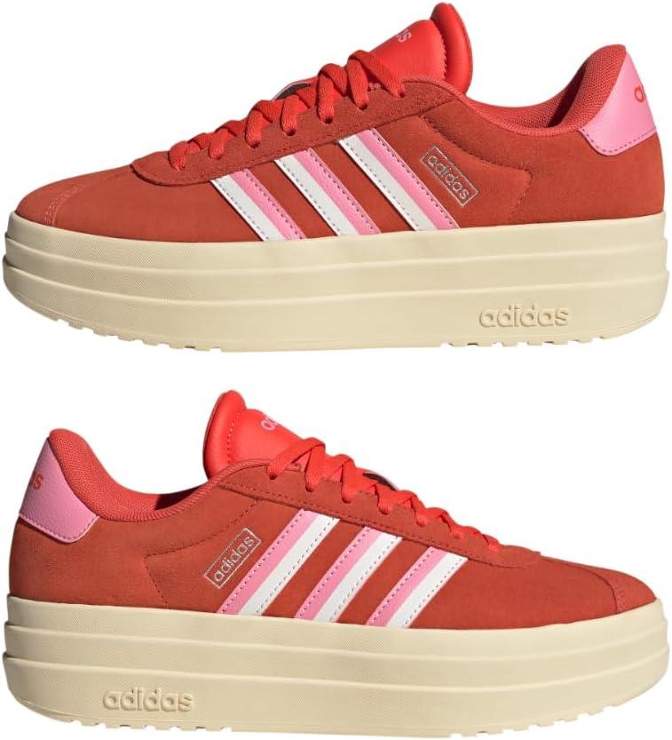 imageadidas Womens VL Court 30 SneakerBright RedBliss PinkCloud White