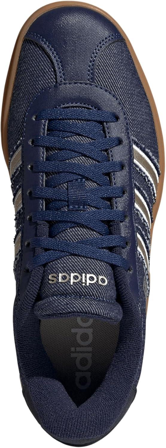 imageadidas Womens VL Court 30 SneakerDark BlueCyber MetallicAurora Ink