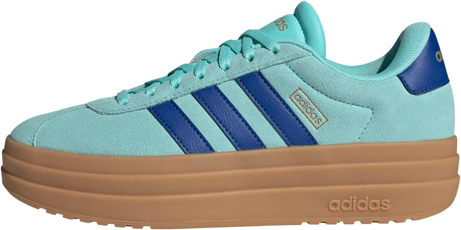 imageadidas Womens VL Court 30 SneakerFlash AquaTeam Royal BlueGold Metallic
