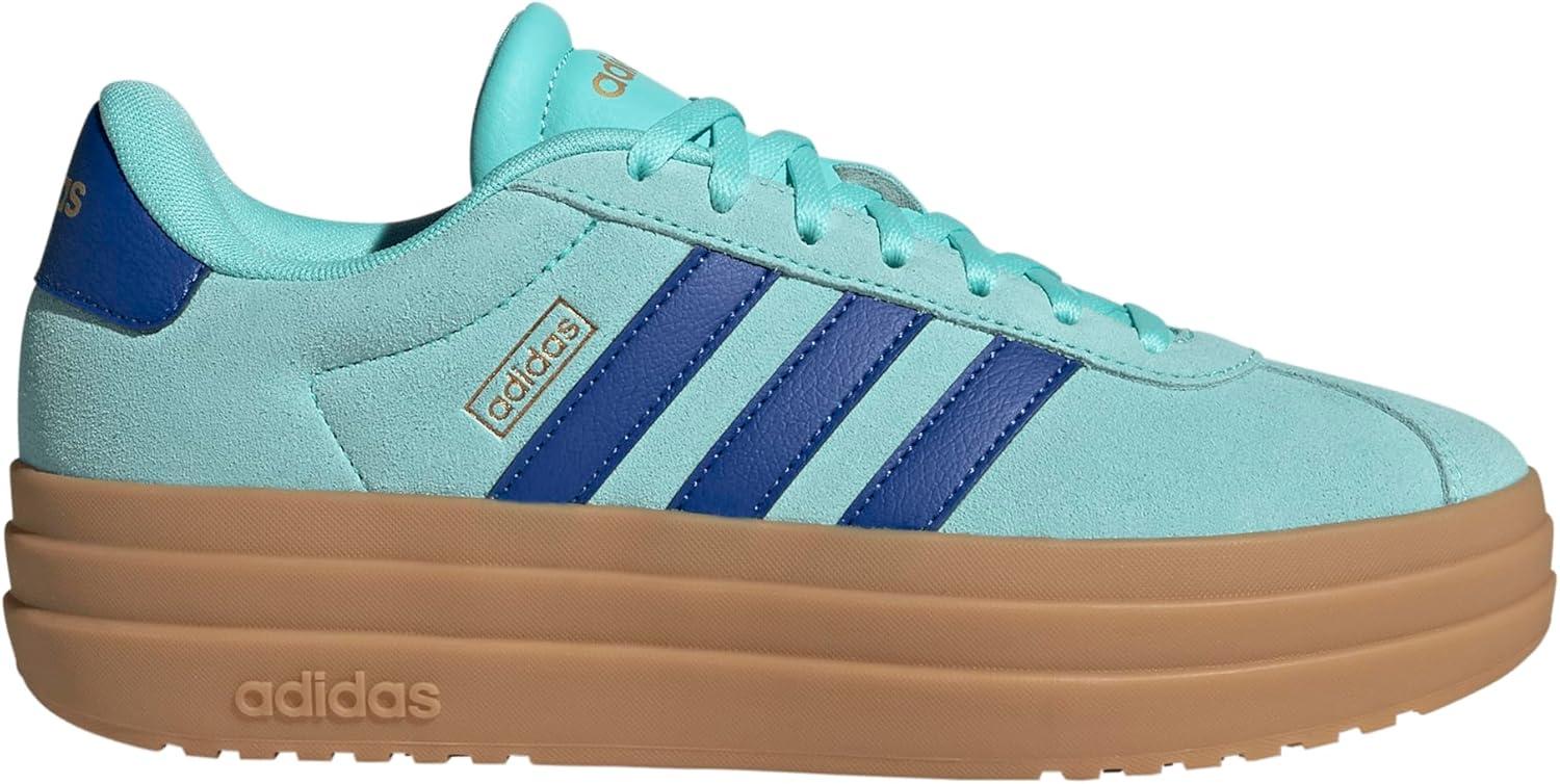 imageadidas Womens VL Court 30 SneakerFlash AquaTeam Royal BlueGold Metallic